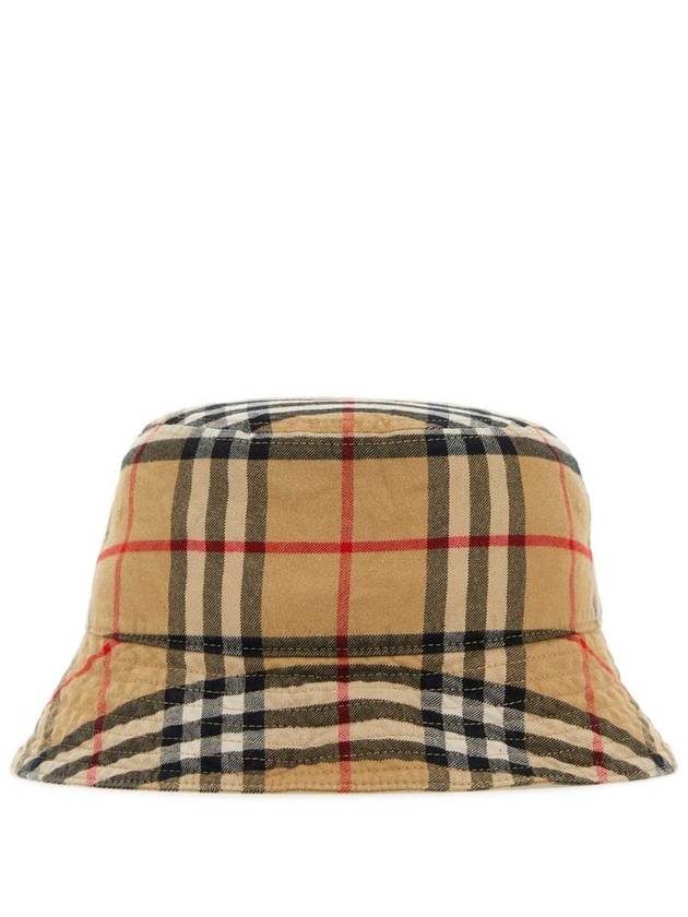 Check Cotton Bucket Hat Beige - BURBERRY - BALAAN 2