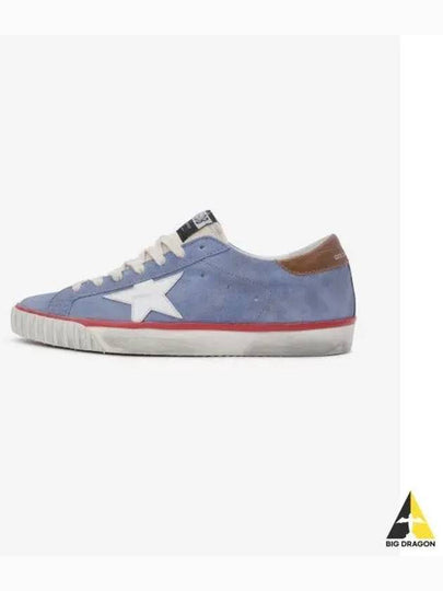 Superstar Suede Nylon Low Top Sneakers Blue - GOLDEN GOOSE - BALAAN 2