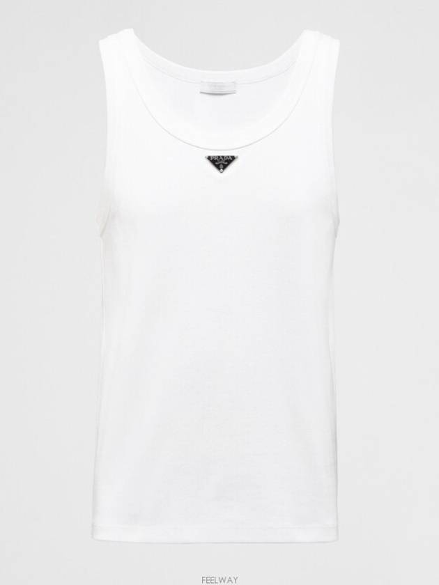 cotton tank top UJT109 11ZM F0009 S 222 - PRADA - BALAAN 6