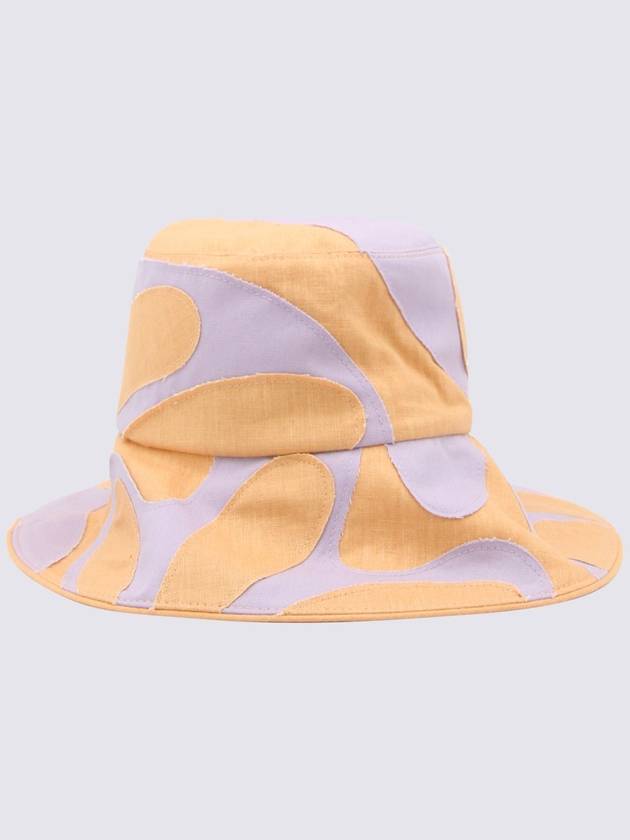 Helen Kaminski Lavander And Orange Ives Linen Hat - HELEN KAMINSKI - BALAAN 1