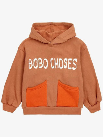 children s hood Bobo Choses Shadow hoodie B224AC060 brushed - BOBO CHOSES - BALAAN 1