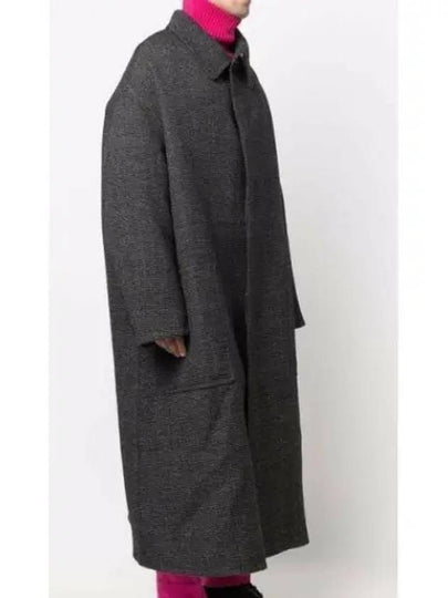 Oversized Wool Single Coat Black - AMI - BALAAN 2