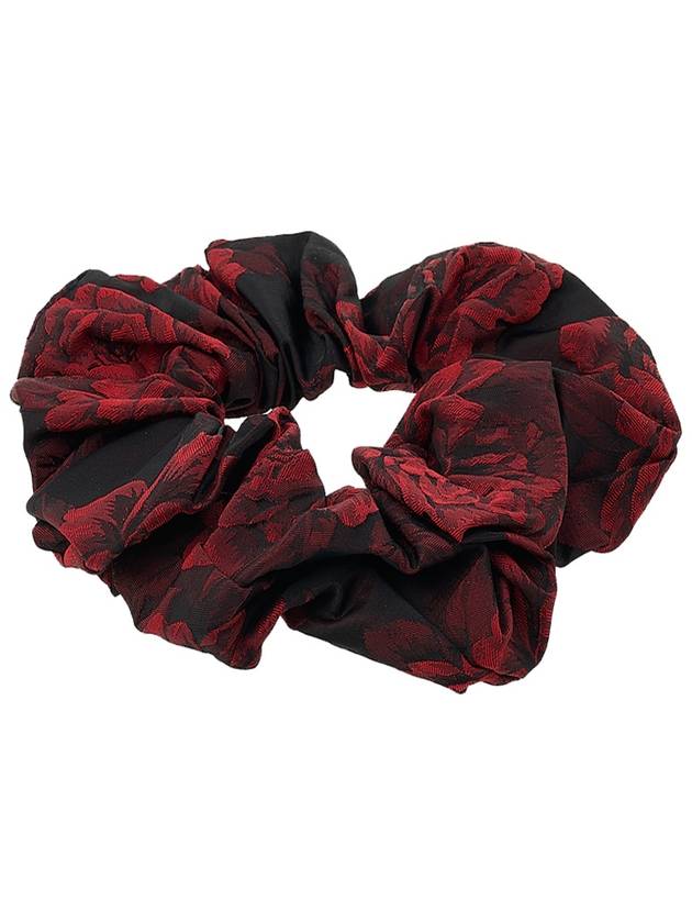 Botanical Jacquard Scrunchie High Risk Red - GANNI - BALAAN 8