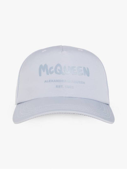 Graffiti Logo Printing Ball Cap Light Blue - ALEXANDER MCQUEEN - BALAAN 2