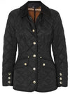 Corduroy Color Diamond Quilting Jacket Black - BURBERRY - BALAAN 2