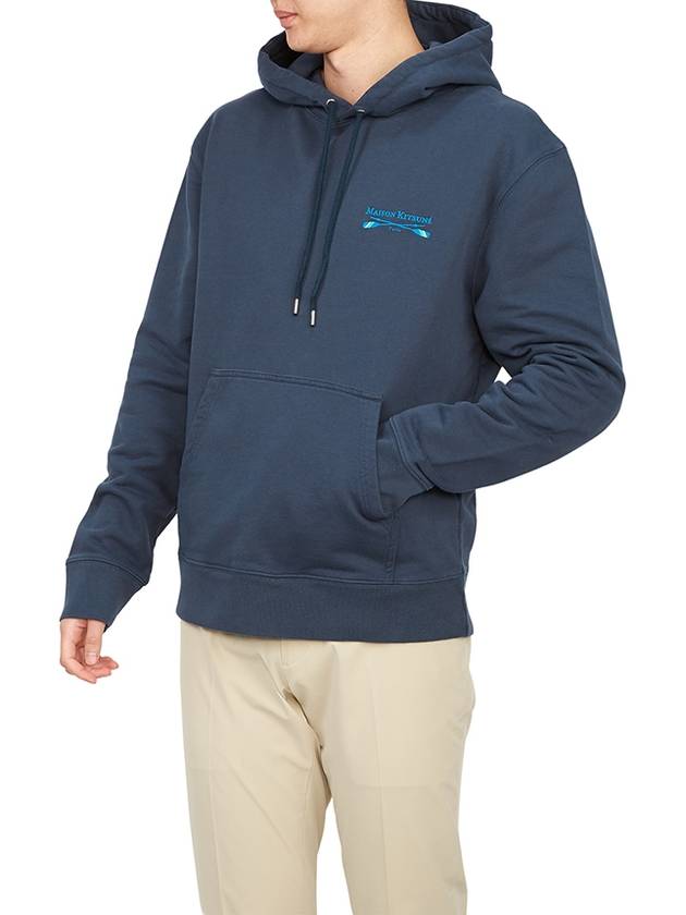 Oars Regular Hoodie Ink Blue - MAISON KITSUNE - BALAAN 6