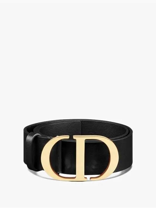 30 Montaigne Leather Belt Black - DIOR - BALAAN 3