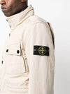 Men's Logo Patch Jacket Beige - STONE ISLAND - BALAAN 3