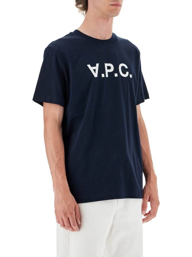 Standard Grand VPC Short Sleeve T-Shirt Navy - A.P.C. - BALAAN 3