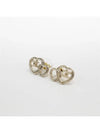 stud earrings metal strass gold crystal - CHANEL - BALAAN 4