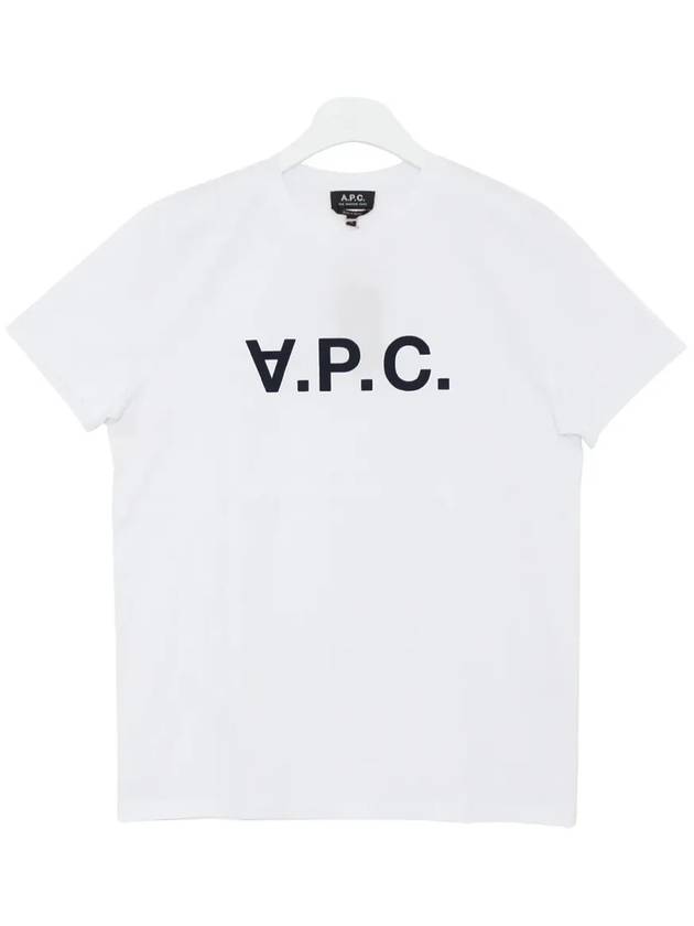 Men's VPC Logo Short Sleeve T-Shirt White - A.P.C. - BALAAN 3