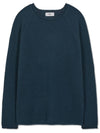 French oversized raglan ribbed cotton knit TEAL GREEN - WEST GRAND BOULEVARD - BALAAN 2