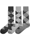 Socks Men s Classic Argyle Cotton Blend 3 Pack 8091PK GRAY - POLO RALPH LAUREN - BALAAN 2