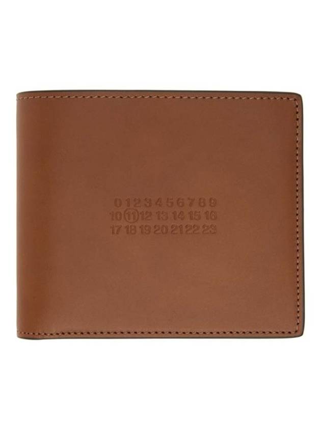 Number Deboseed Half Wallet Brown - MAISON MARGIELA - BALAAN 1