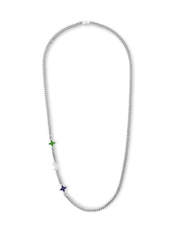 Monogram Row Necklace Silver - LOUIS VUITTON - BALAAN 1