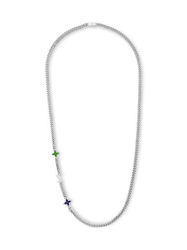 Monogram Row Necklace Silver - LOUIS VUITTON - BALAAN 1