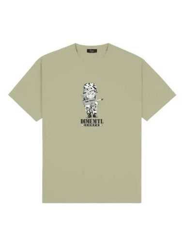 Corpse Short Sleeve T Shirt Warm Khaki - DIME - BALAAN 1