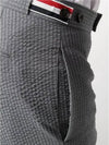 Three Stripe Tab Seersucker Straight Pants Navy - THOM BROWNE - BALAAN 11