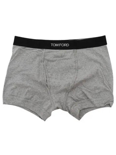 Men's Band Cotton Boxer Briefs 2 Pack Grey - TOM FORD - BALAAN 2