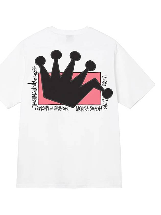 LB Crown T Shirt White Women - STUSSY - BALAAN 1