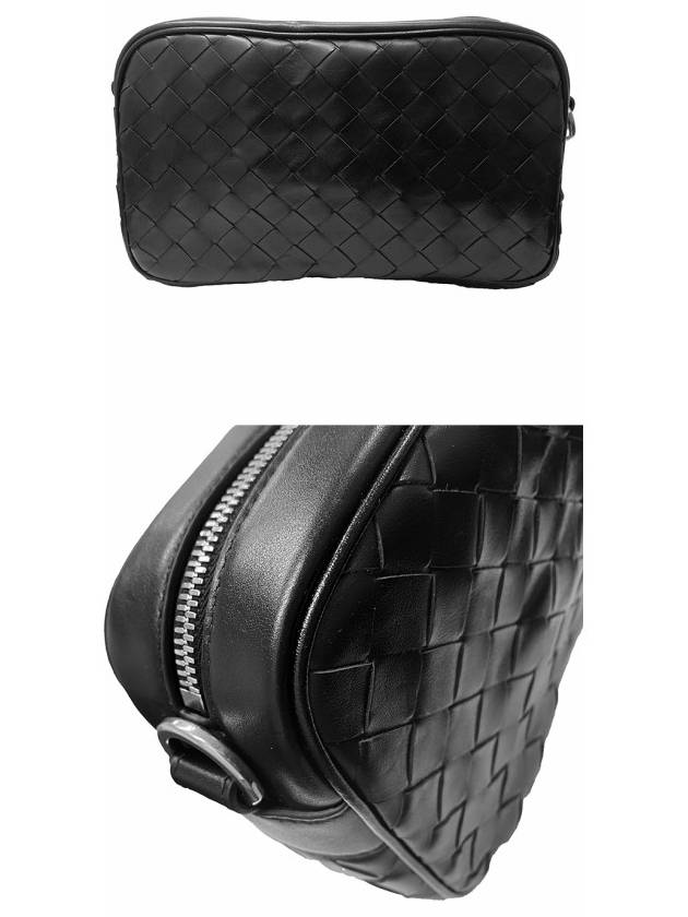 Intrecciato Camera Small Cross Bag Black - BOTTEGA VENETA - BALAAN 5