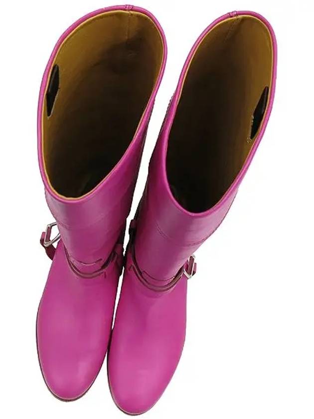 Smith Market Pink Color Leather Boots Women s Shoes - POLO RALPH LAUREN - BALAAN 4