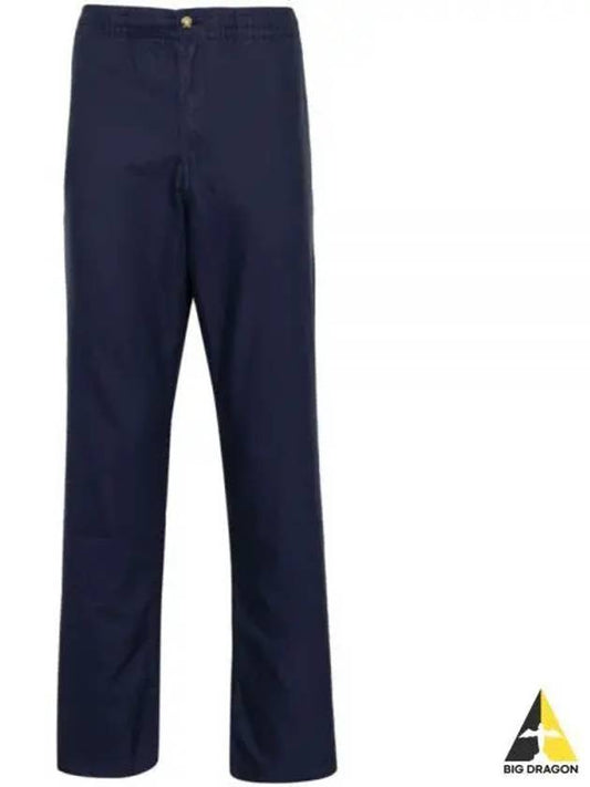 Drawstring Cotton Straight Pants Navy - POLO RALPH LAUREN - BALAAN 2