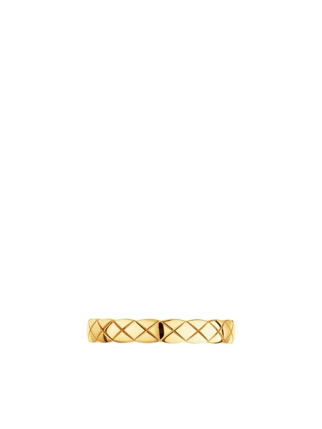 Coco Crush Quilted Motif Mini 18K Ring Gold - CHANEL - BALAAN 5