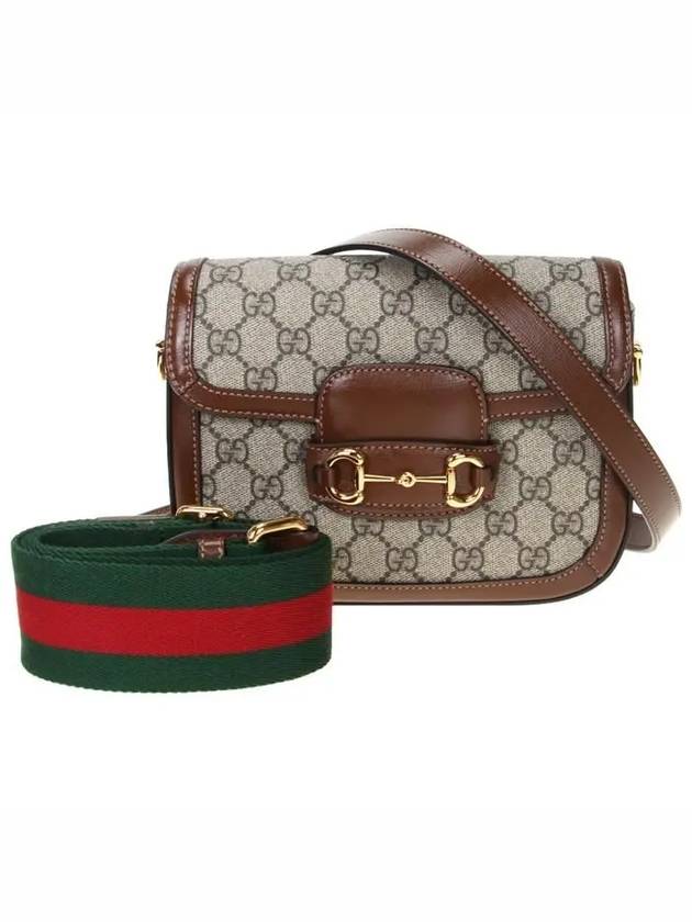 Horsebit 1955 GG Supreme Canvas Mini Bag Beige Ebony - GUCCI - BALAAN 2