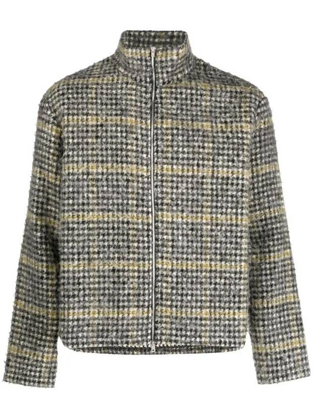 Prenzlauer Houndstooth Full Zip Up Jacket Grey - OUR LEGACY - BALAAN 1