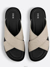 Alias ​​Grained Leather Sandals Beige - DIOR - BALAAN 4