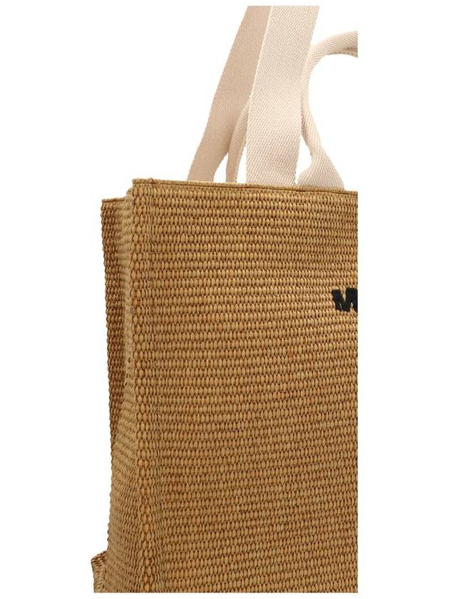 Raffia East West Tote Bag Natural - MARNI - BALAAN 4