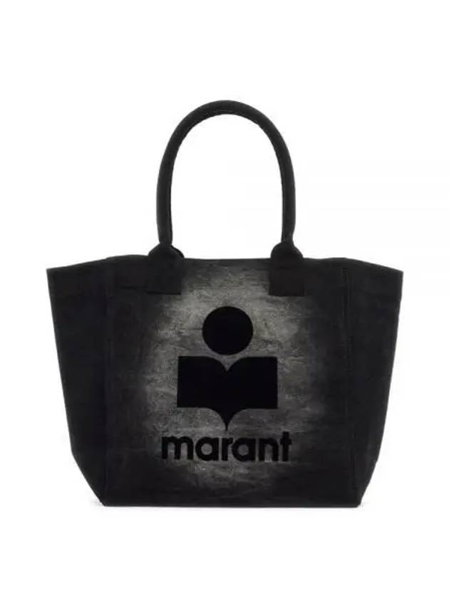 Yenky Small Cotton Tote Bag Black - ISABEL MARANT - BALAAN 2