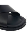 Jair Cross Strap Slider Sandals Black - BALLY - BALAAN 10