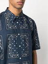 La Chemise Melo Paisley Bandana Short Sleeve Shirt Navy - JACQUEMUS - BALAAN 6