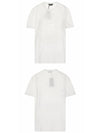 Men's Medusa Printing Round Short Sleeve T-Shirt White - VERSACE - BALAAN 5