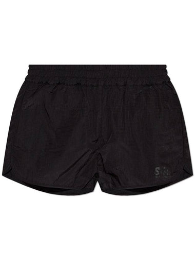 Golden Goose Logo Shorts, Women's, Black - GOLDEN GOOSE - BALAAN 1