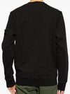 Compass Patch Cotton Sweatshirt Black - STONE ISLAND - BALAAN 4