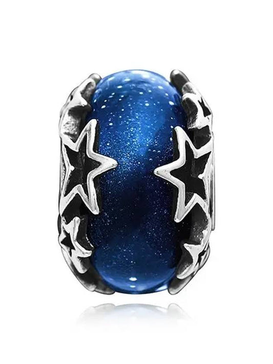 Galaxy Star Murano Charm Silver Blue - PANDORA - BALAAN 2