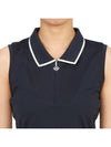 Women's Annika Sleeveless PK Shirt Navy - J.LINDEBERG - BALAAN 7