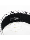 Cotton Tweed White Black Hairband AA9458 B14121 NR519 - CHANEL - BALAAN 8