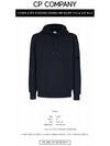 Men's Lens Wappen Fleece Hoodie Navy - CP COMPANY - BALAAN 3