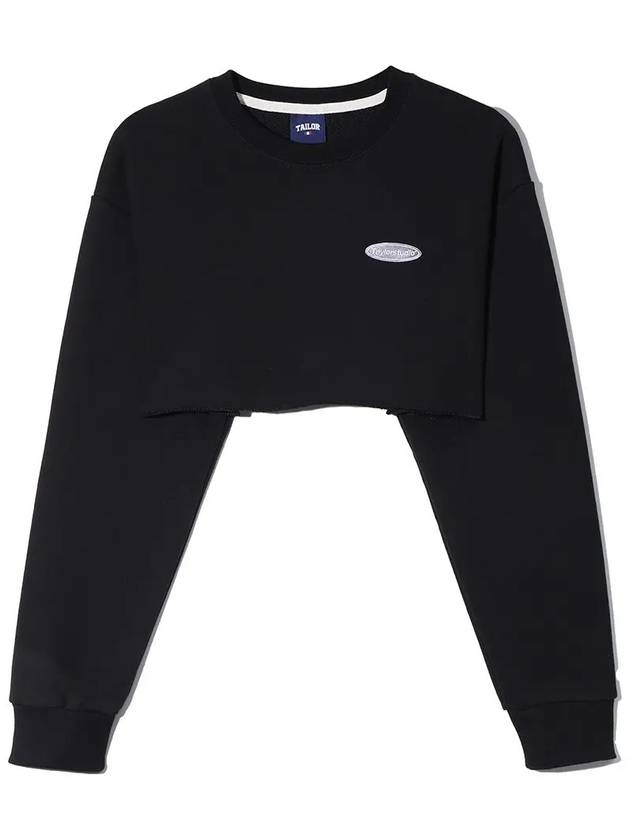 Underboob Sweatshirt Black - TAILOR STUDIO - BALAAN 3