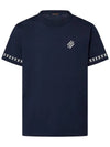 Signature short sleeve crew neck t shirt navy blue 1AFXJO - LOUIS VUITTON - BALAAN 1