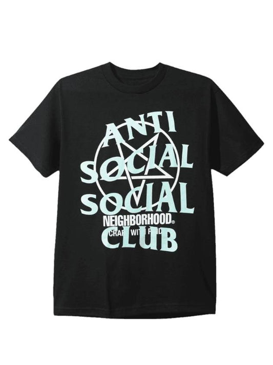 Neighborhood Feels Fury Short Sleeve T-Shirt Black - ANTI SOCIAL SOCIAL CLUB - BALAAN 1