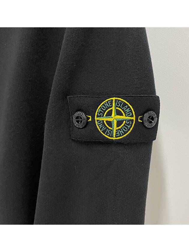 Kids Wappen Patch Zip-Up Hoodie Black - STONE ISLAND - BALAAN 4