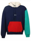 Micro Logo Cotton Hoodie Navy - MSGM - BALAAN 1