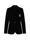 Women's Logo Blazer Jacket Black - POLO RALPH LAUREN - BALAAN 1