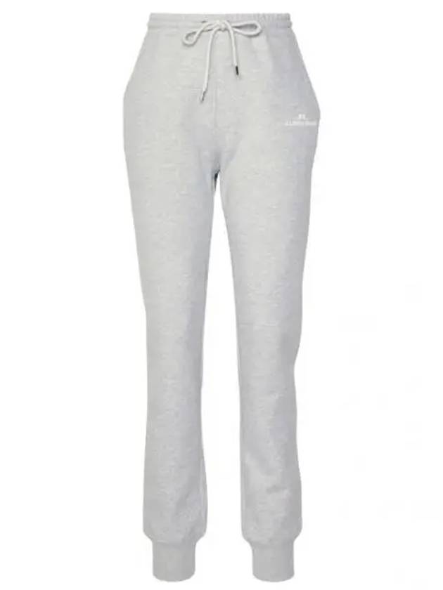 Alpha Track Pants Light Grey Melange - J.LINDEBERG - BALAAN 2