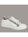 Joshua Sanders Women's Fur Glitter Sneakers 10166GFW WHITE JSS013 - JOSHUA SANDERS - BALAAN 5